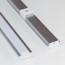 DHL Быстрая 20 шт, алюминиевый Слот для Светодиодный светильник Встраиваемый светодиодный алюминиевый корпус для светодиодный полосы шириной 10 мм-12 мм