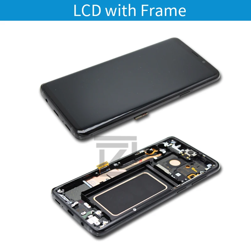 Для samsung Galaxy S9 lcd g960 дисплей S9 Plus g965 кодирующий преобразователь сенсорного экрана в сборе с рамкой дисплей S9 экран Запчасти