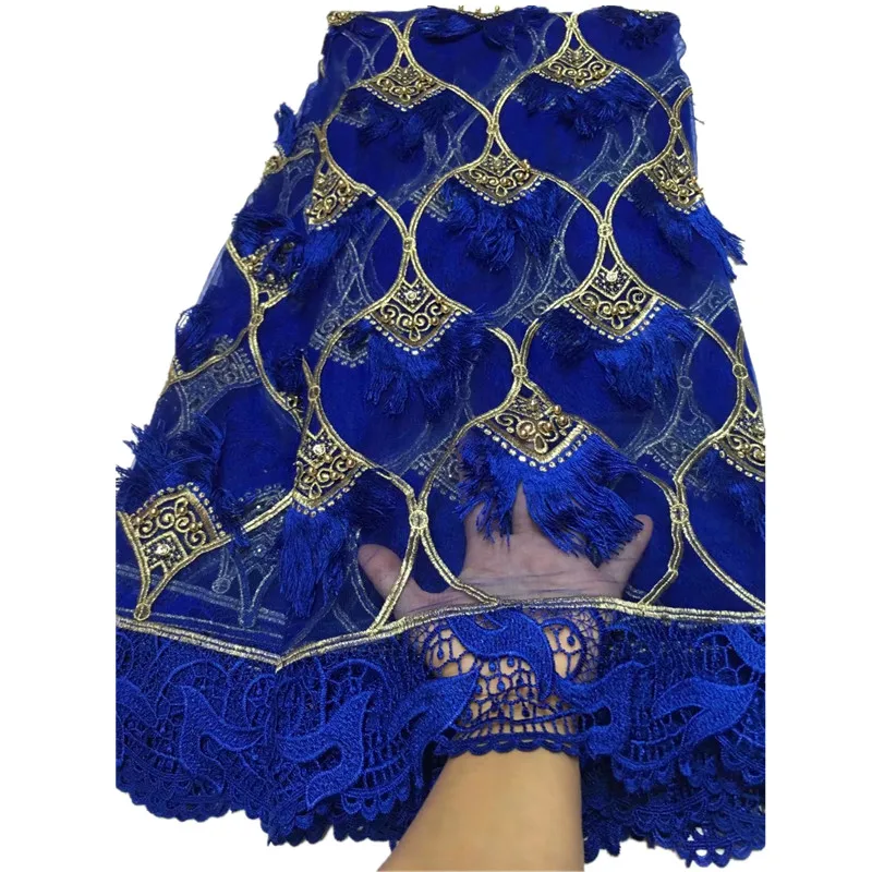 

Latest Net French Lace Material High Quality French Net African Lace Fabric With Stone Nigerian Wedding African Lace !E040352