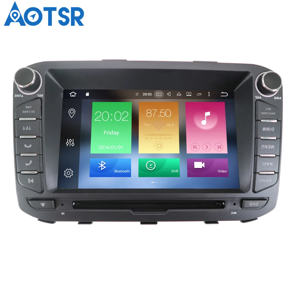 Автомобильный GPS навигатор Aotsr Android 8 0 автомобильное радио DVD плеер для KIA Picanto Morning 2011 2016 мультимедийное