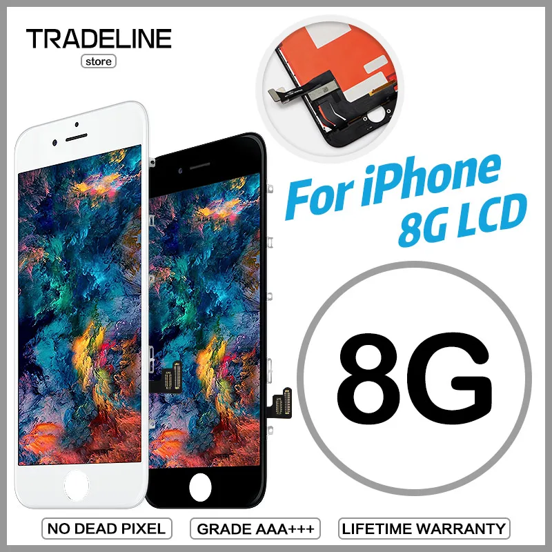 

10/PCS High Quality AAA+++ LCD For iPhone 8 With 3D Touch 100% New Brand No Dead Pixel Replacement Display Screen Free Shipping