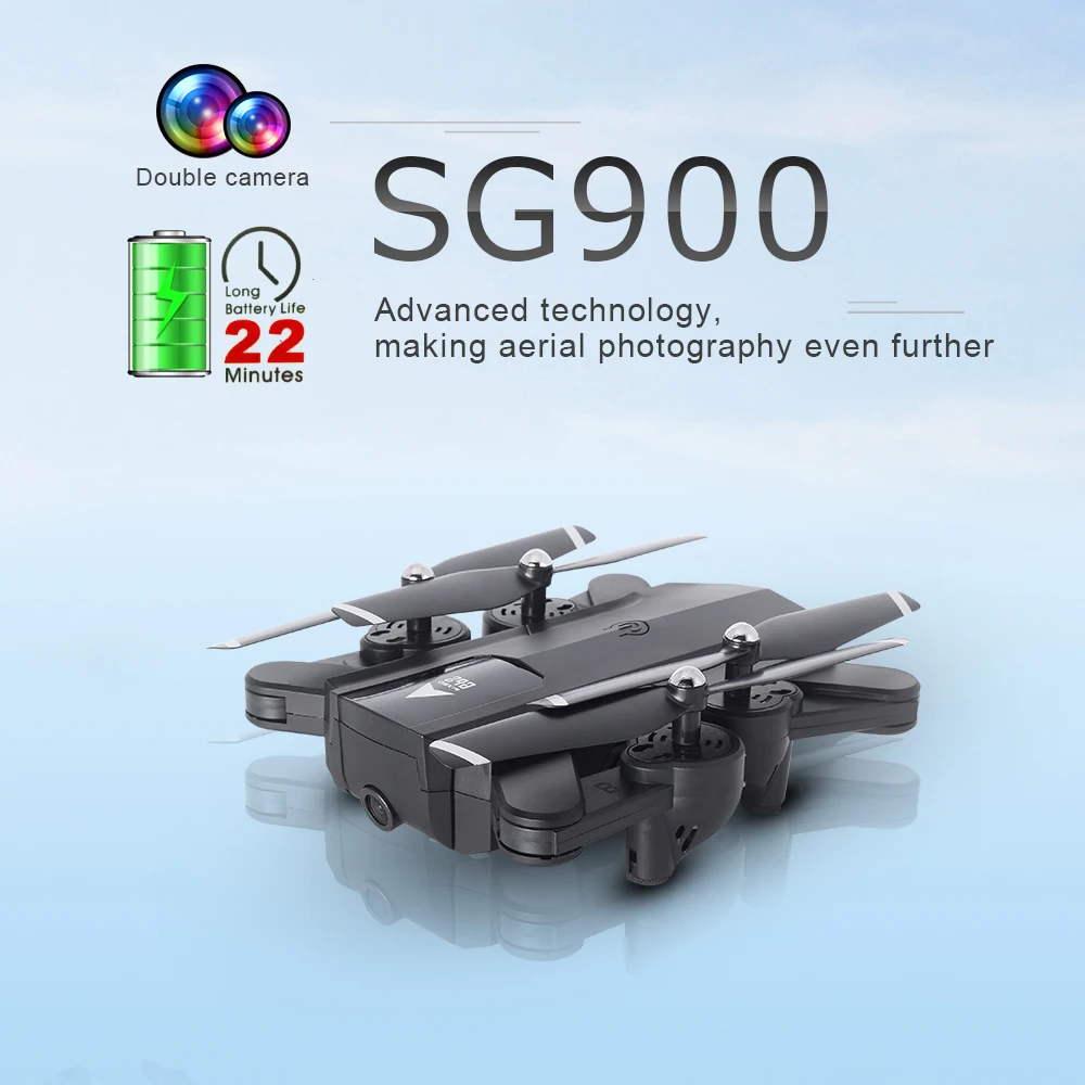 SG900 RC Дрон с двойной 2mp 720P HD камерой Квадрокоптер складной контроль жестов долгое