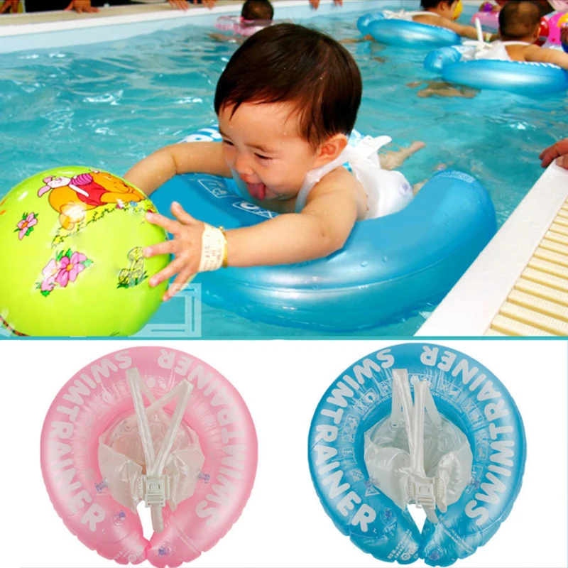 

Infant Underarm Swimming Ring Float Swim Ring Inflatable Kids Swimming Pool Trainer Toys Safety Shoulder Strap Baby Float 0.5-4Y
