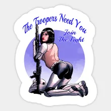 1 шт. The Trooper Pin Up стикер для автомобиля багаж гитара ноутбук мото скейтборд мебель ПВХ наклейка