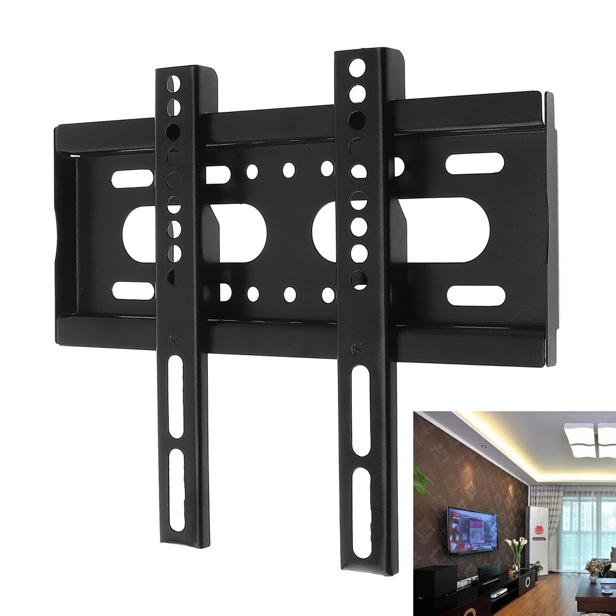 Soporte Universal de pared para TV, base de montaje de Panel plano de Plasma para Monitor LCD LED de 14 42 pulgadas, 25KG|Soporte de TV| AliExpress
