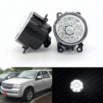 

Car Styling Round Front Bumper LED Fog Lights DRL Daytime Running Driving fog lamps For Lincoln LS 2005-06 Automative lighting