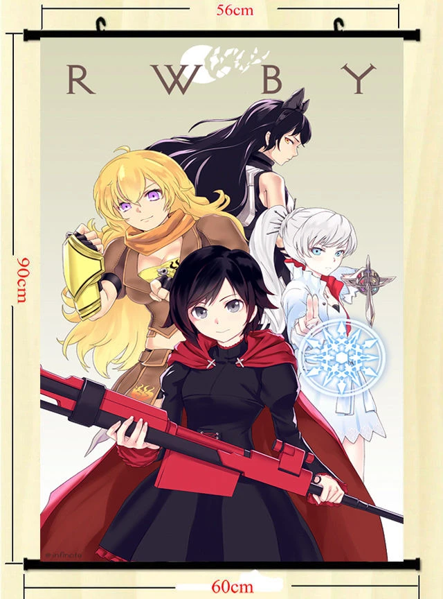 Rwby Volume 2 Red Trailer Sexy Anime Home Decor Painting Poster Wall Scroll Wall Scroll Painting Posterdecorative Painting Aliexpress