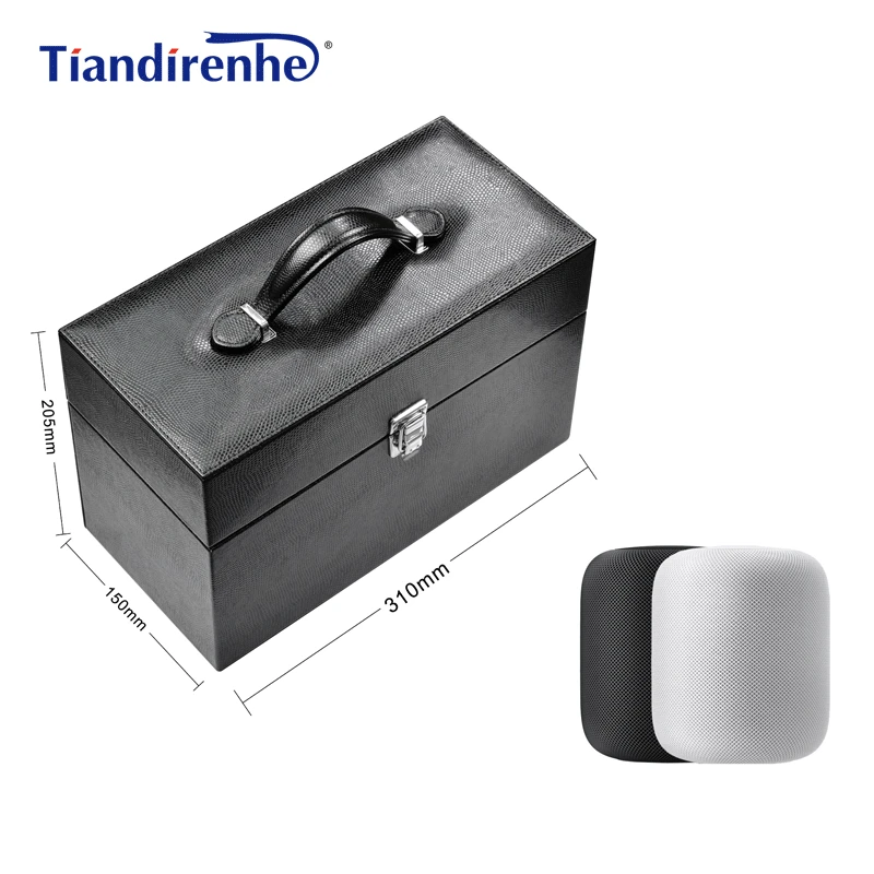 

New Brand Storage Carry Case for Homepod Bluetooth Speaker Bag Travel Protable Protective Outdoor Sports PU Leather Cover