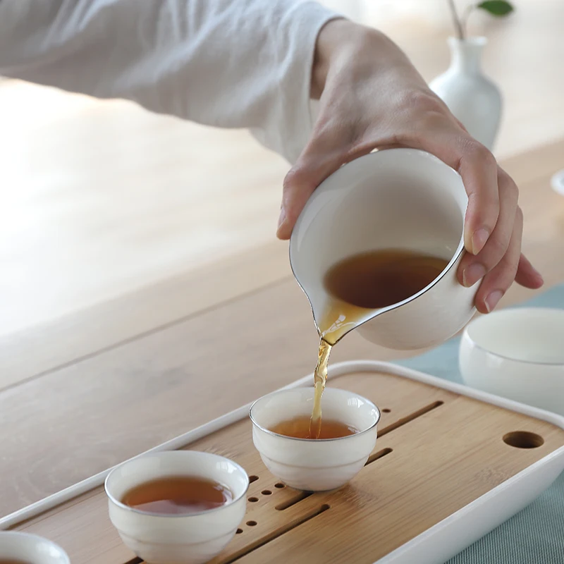  water ripple design portable tea set tea set Chinese Kung fu ceremony tea set tea set porcelana Chi