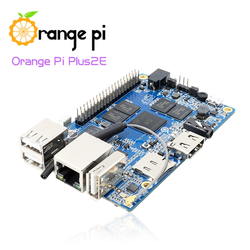 Оранжевый Pi Plus 2e SET5: + блок питания черный прозрачный ABS чехол с поддержкой Ubuntu