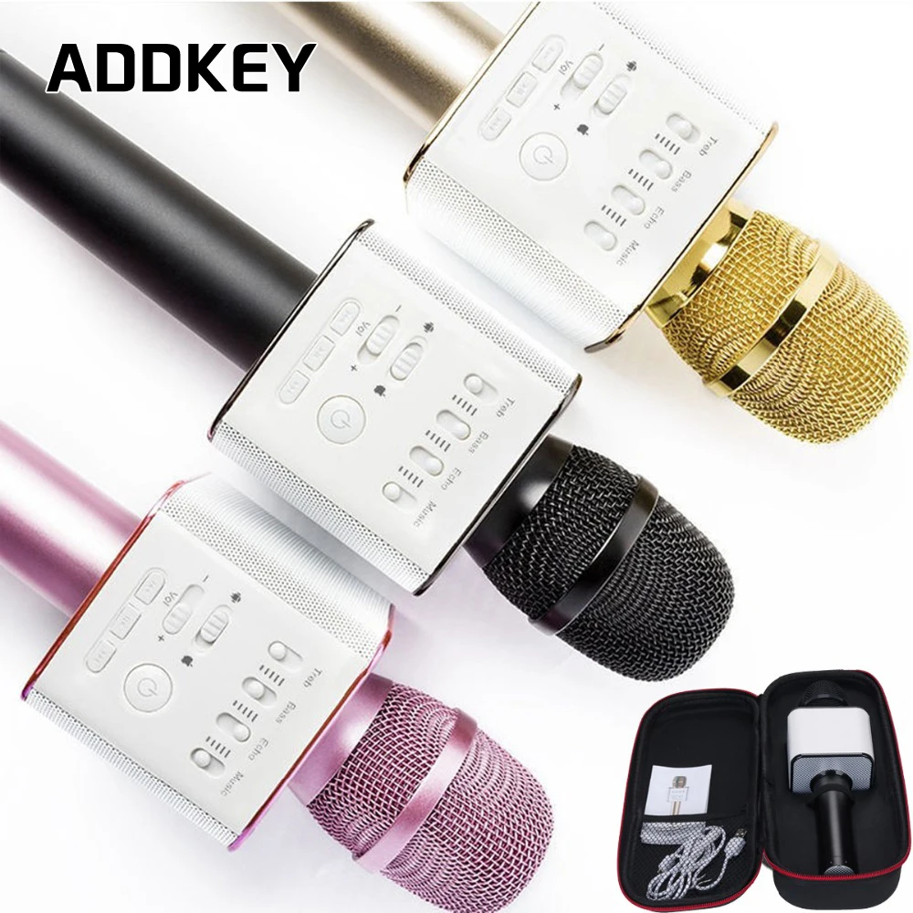 ADDKEY Q9 Magic Bluetooth Karaoke Microphone With Case High Quality