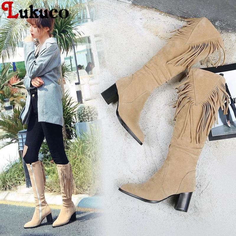 

New 2019 Winter Popular Female Boots Women Hot Sale Boots Large Size 38 39 40 41 42 43 44 45 46 Sexy Fashion Shoes riding boots
