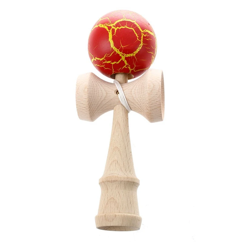 Потрескавшаяся краска шар Kendama умелая жонглирование игра мяч Японская Традиционная игрушка шарики Развивающие игрушки для детей-красный