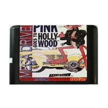 Розовый идет в Голливуд 16 бит MD игровая карта для sega Mega Drive для sega Genesis
