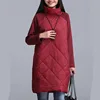 2022 Autumn Winter women parkas ,urtleneck Female Vestidos Tunic Autumn coat,plus size Women Parkas M-5XL 6XL 7XL black gray red ► Photo 2/3