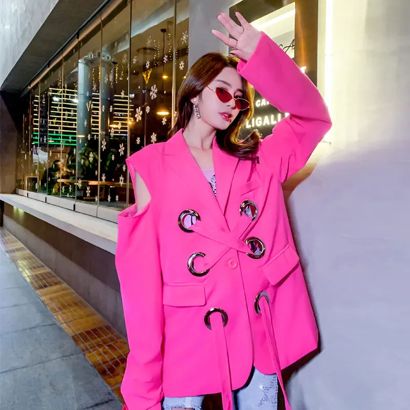 

Spring Autumn Casual Jacket Women Loose irregular jacket Coats Lace design hollow sleeve basic jackets chaquetas mujer 2019 227