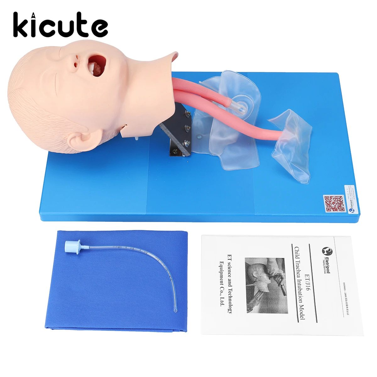 

Kicute Intubation Manikin Study Teaching Child Model Airway Management Trainer For School Teaching Stationery Set