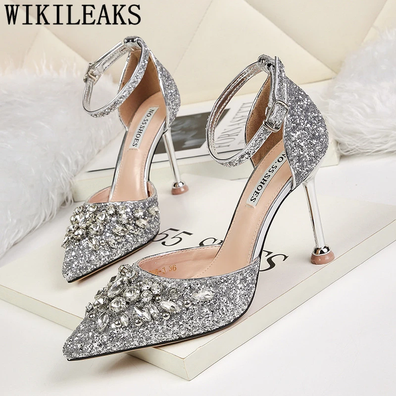 rhinestone heels