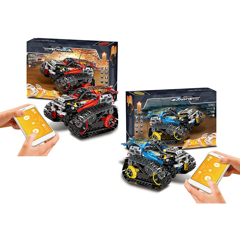 discounted App Interactive Toy Car Programming Toys Engineer Granular Building Blocks Tracked Control Off-road