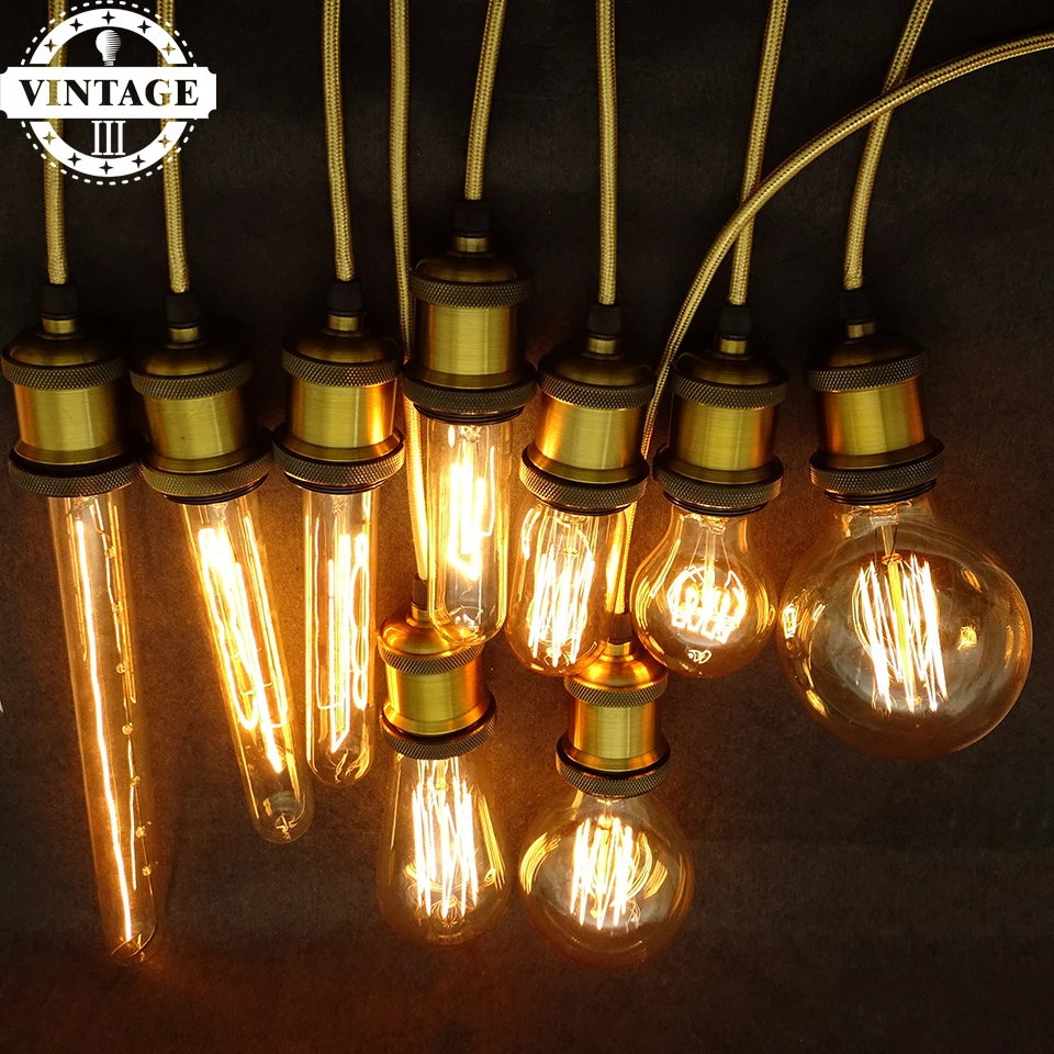 Lightinbox Edison Bulb Lamp Light Vintage Socket E27 Ceiling Lights 40w