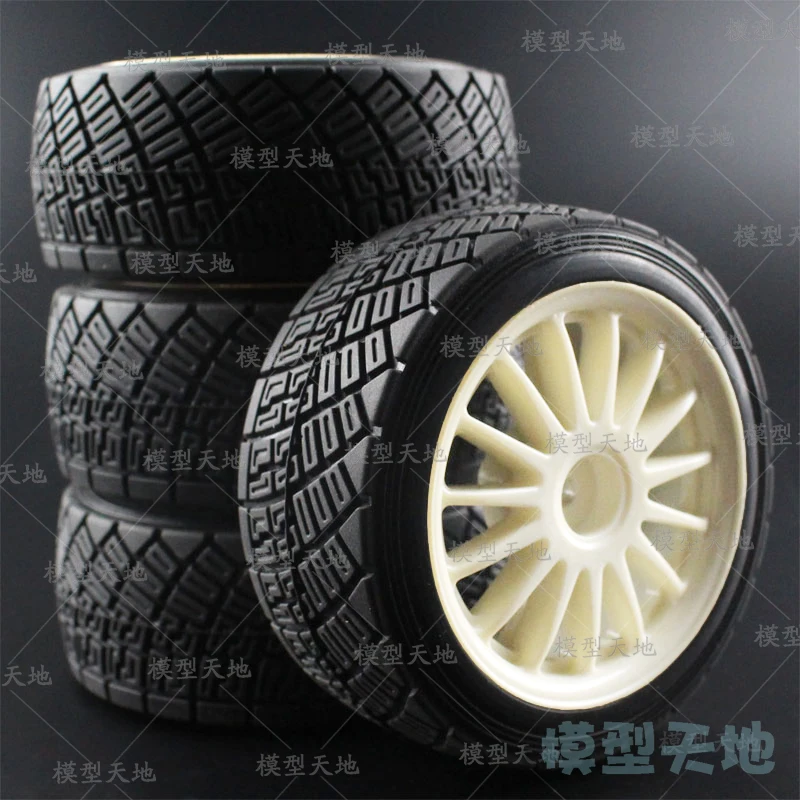 

1:10 Off Road Buggy WR8 4P Tarmac Wheel & Tire For HPI Rally / HSP 94177 White
