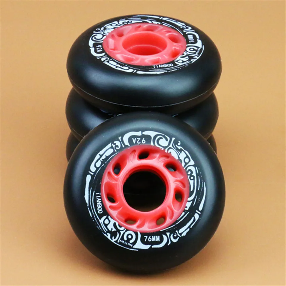 

80 76 72 mm 92A Inline Roller Skates Wheels for Slalom Slide Free Skating Shoes for Kids Adult Men for SEBA Powerslide LZ73