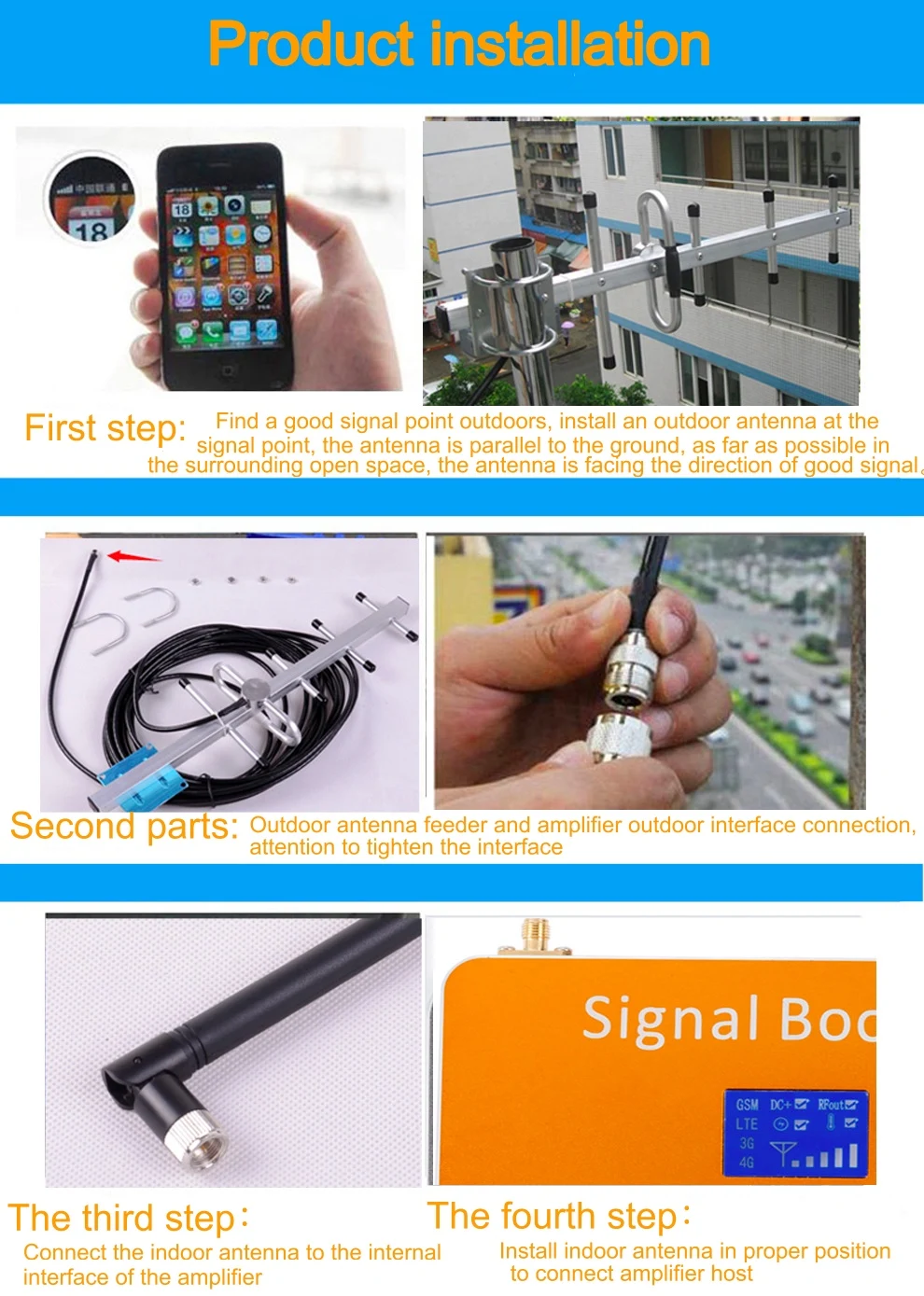Cell Phone Signal Booster Repeater Amplifier 5