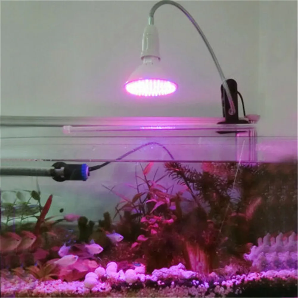 Светодиодный светильник для выращивания растений, полный спектр, E27 светодиодный светильник, 220 В, красный, синий, 60 светодиодный S для теплиц, рассады, фитолампа для помещений