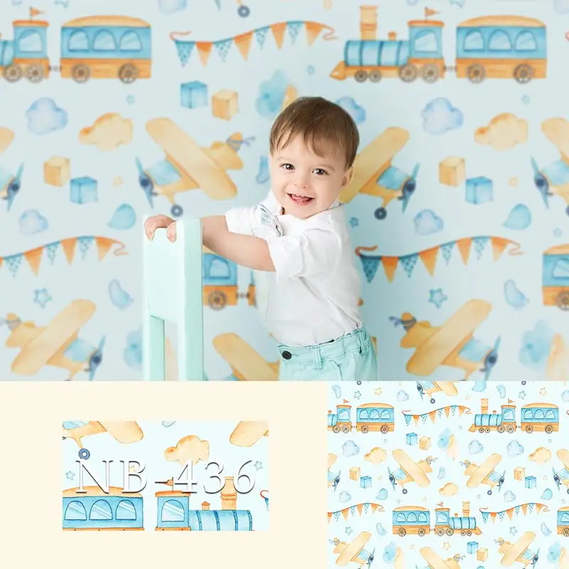 The Car Aircraft Newborn Backdrop for Photography Baby Shower Birthday Party Photo Background Children Backdrops Studio