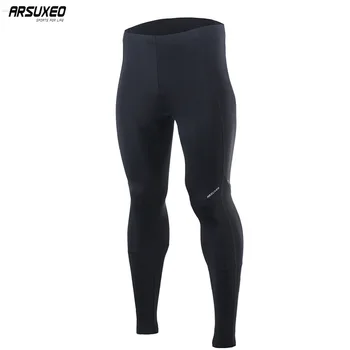 

ARSUXEO Men's 3D Padded Cycling Pants Compression Tights Bicycle MTB Mountain Bike Pants Downhill Breathable Reflective 16C91
