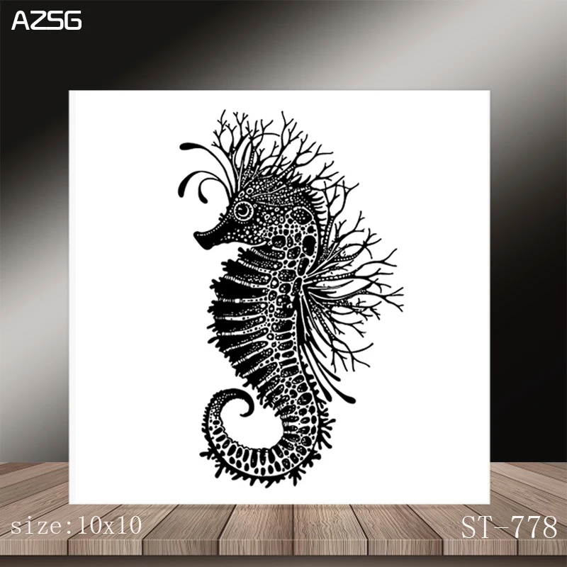 

AZSG Seahorse Clear Stamps/Stamp/For Scrapooking/Card Making/Silicone Stamps/Decoration Crafts