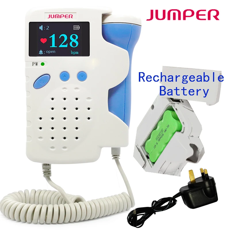 

LCD Digital Ultrasoud fetal doppler Prenatal Baby Heart Beat Monitor Built-in Speaker Pocket Dopplers Monitor For Pregnant Women