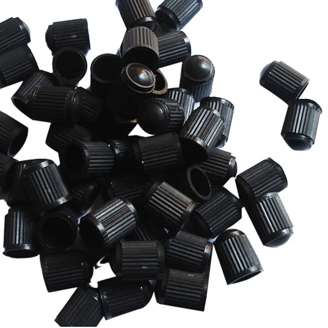 20pcs Plastic Bicycle Car Tire Valve Stem Caps Schrader Valve Caps Dust Covers for Bike Auto SUV Truck Motorcycle (Black)