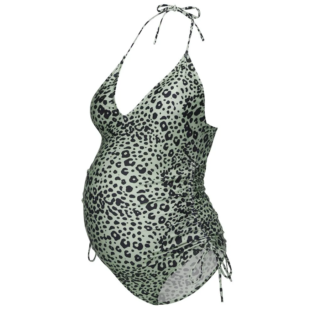 Women maternity swimwear Leopard Print Bikini Swimwear Swimsuit Bathing Suit Beachwear Summer pregnancy swimsuit Dropshipping