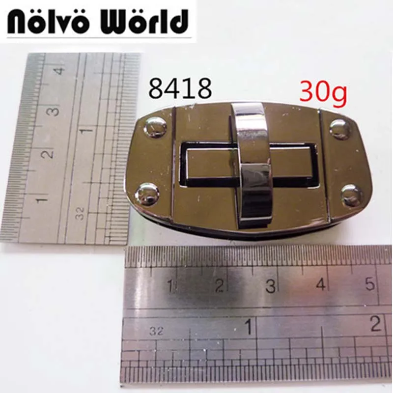 20 Sets Gunmetal Color Twist Lock Handbag Bag Accessories Purse Snap