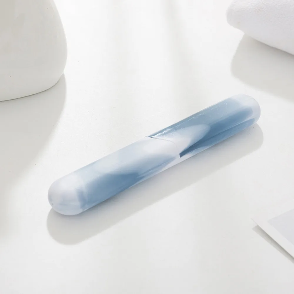 Многофункциональный портативный держатель для зубных щеток, футляр для хранения зубных щеток для путешествий, чехол для хранения для походов, кемпинга, чехол#30 - Цвет: Blue