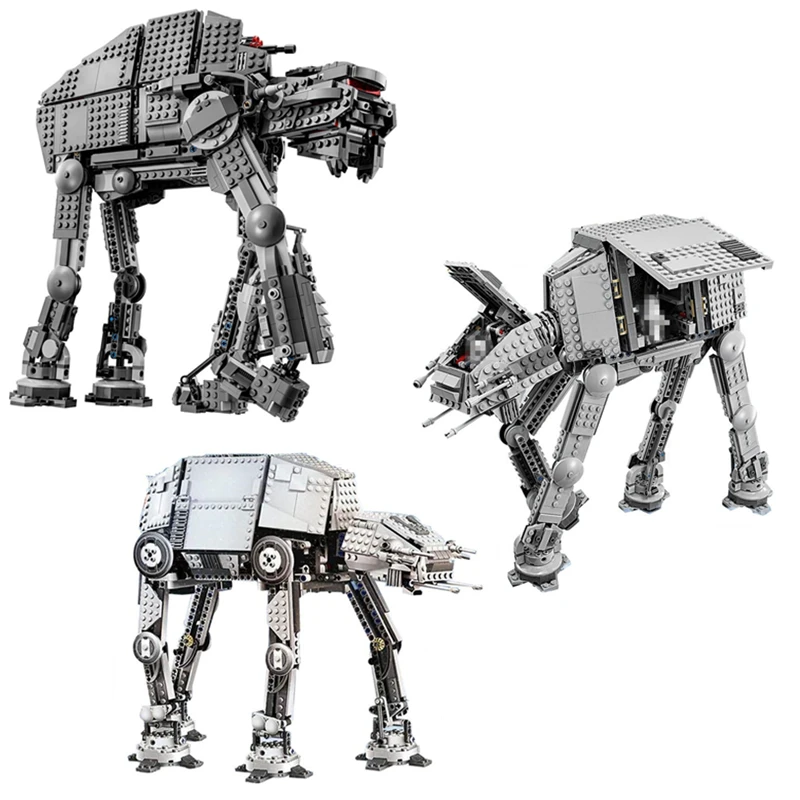 

05051 05130 05050 Star In War Force Awaken The AT-AT Transportation Walking Robot Educational Blocks Toys Legoings 10178