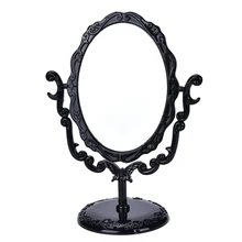 Make Desktop Draaibare Gothic Kleine Maat Zwart Vlinder Rose Stand Compacte Spiegel