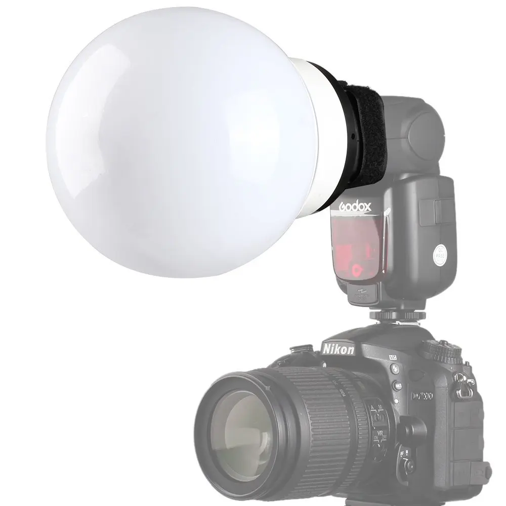 Supon дизайн белая насадка для рассеивания света мягкий шариками Shell для вспышки светильник скорость светильник Светодиодная лампа для видеосъемки Yongnuo Godox для сына Nik Olym может камеры