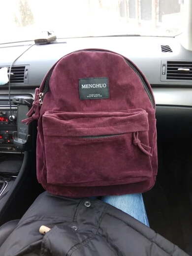 suede backpack preppy style school bag (5)