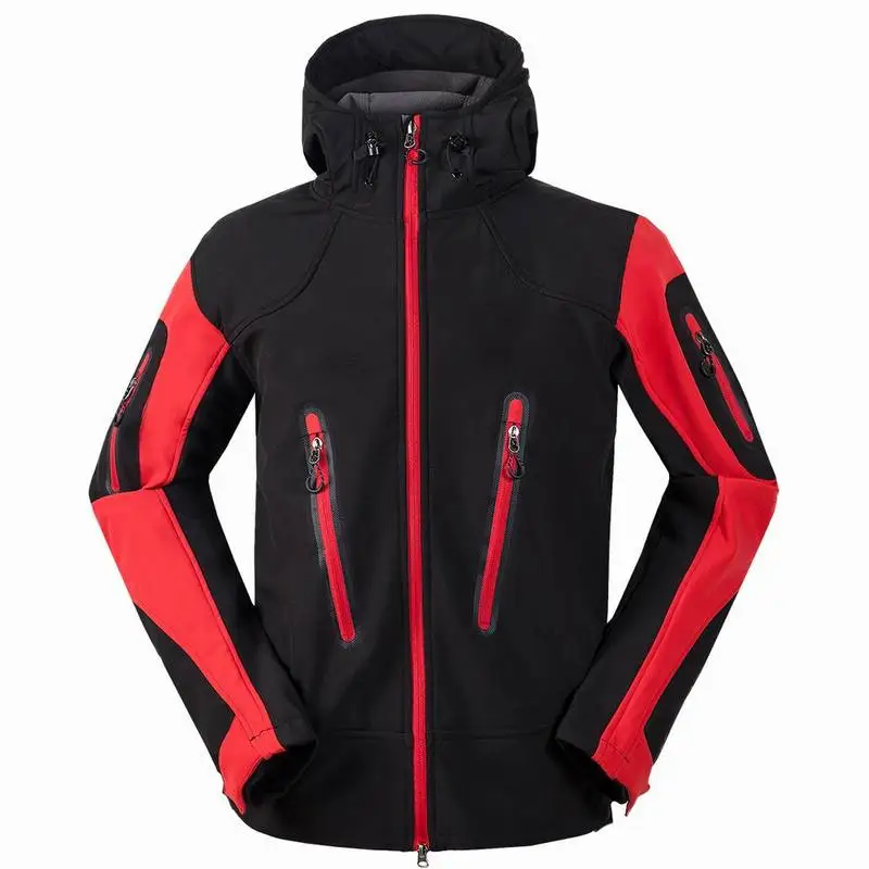 Winter men's outdoor recreational sports soft shell clothing windproof