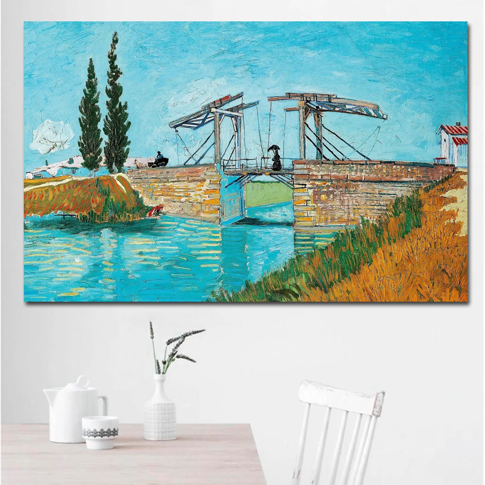The Langlois Bridge at Arles-70x110