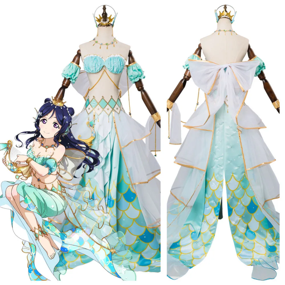 

LoveLive Mermaid Festa Kanan Matsuura Cosplay Costume Awakening Dress For Women Girls Halloween Carnival Costumes