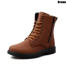 Summer Men’s Casual Leather Military Army Tactical Combat Boots Shoes Men Fashion Motorcycle Boots Military Botas Chaussures