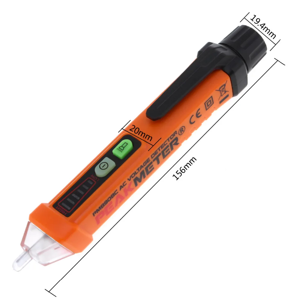 PM8908C Non Contact Voltage Tester 50 60Hz AC 12 1000V Pen Circuit