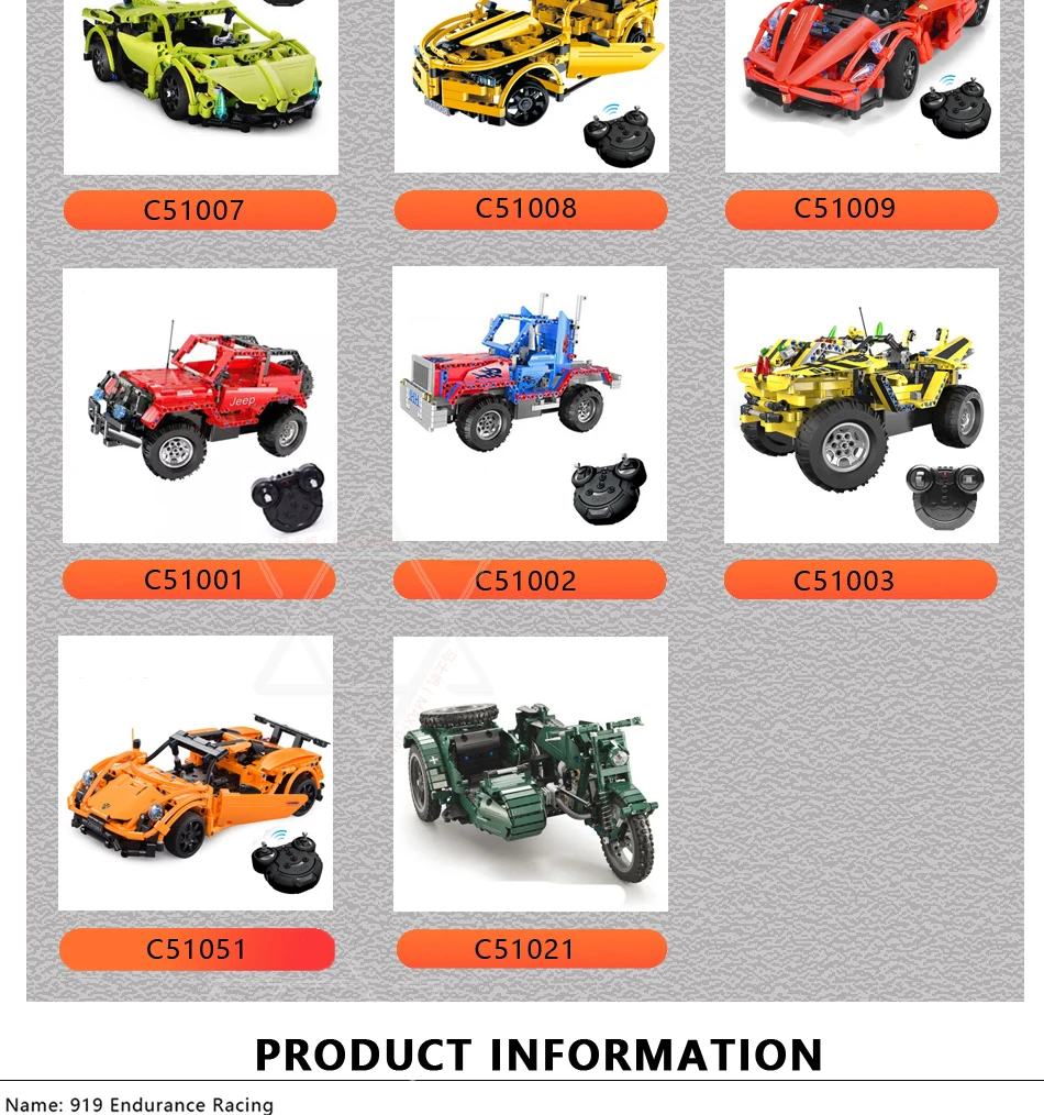 Buliding Блок RC Car Technic 1586 шт. CADA F1 и Bugatti Супер гоночный автомобиль функция электрической мощности для сбора