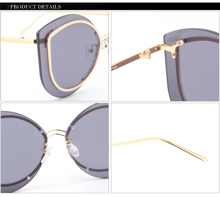 Высокое качество кошачий глаз женские солнцезащитные очки с поляризованным солнечные очки 1975