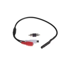 Surveillance RCA CCTV Mic Microphone Sound Monitor CCTV Sound Camera mini microphone, One to two power cord free