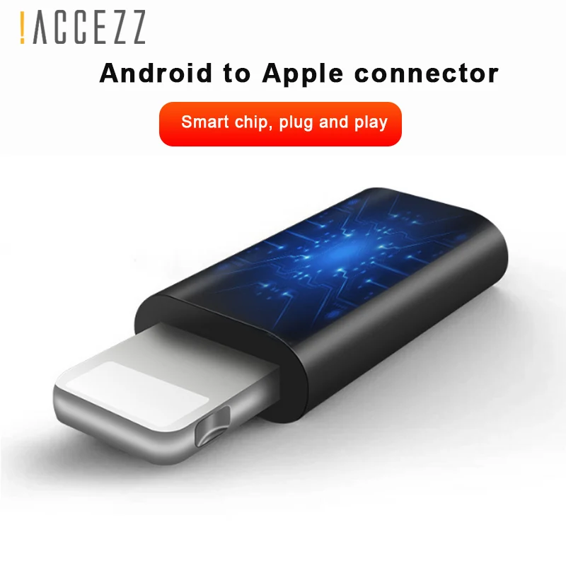 ACCEZZ 5 шт. OTG USB адаптер для iPhone освещение микро USB шнур конвертер для Apple X XR Plus Быстрая Зарядка синхронизация данных адаптер