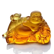 Lucky, цветная глазурь Maitreya, лазурь Будда, домашний декор, ручная работа, украшение для деловых автомобилей, Высококачественная тонкая